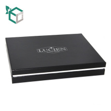 Black Chocolate Top And Base Box With Silver Tray